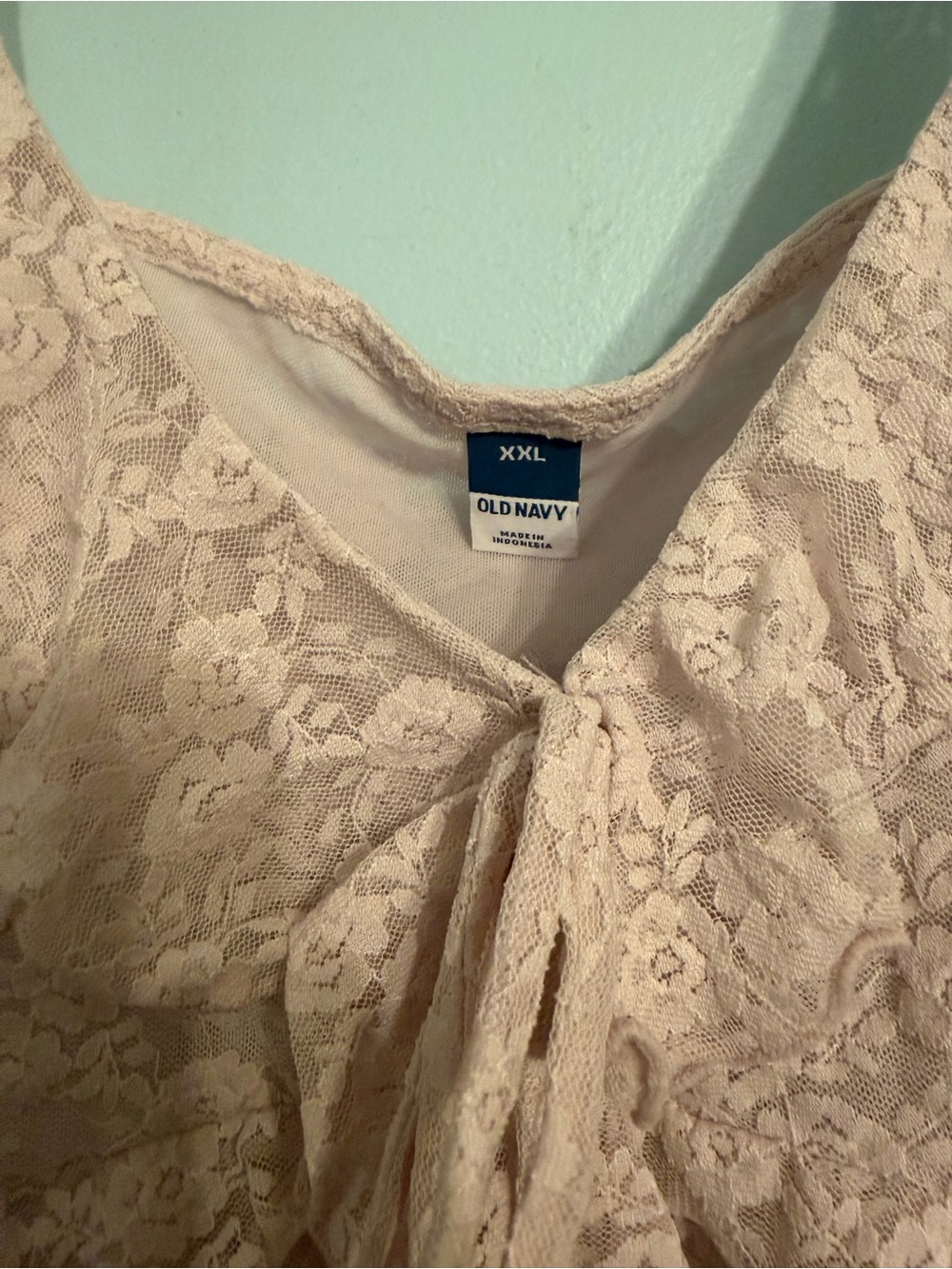Pink Lace Ruffle Tank Top - Picture 4 of 4